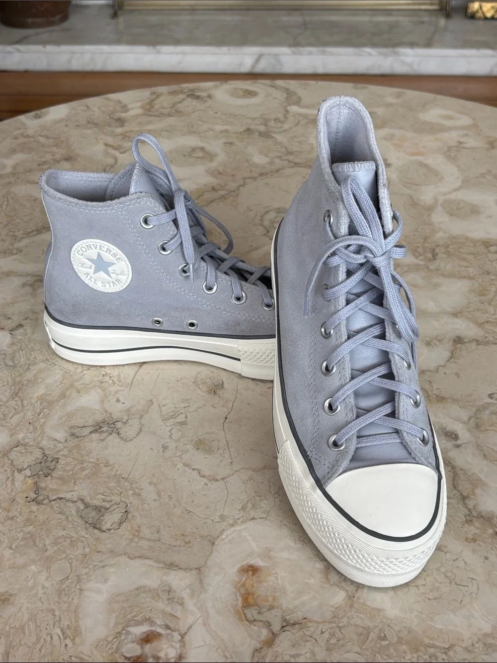 Chuck Taylor All Star Lift High-Top Sneakers Grey Leather